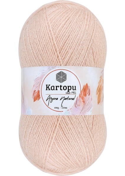 Angora Natural Sarılı Pudra K1873 Ince Yeleklik Yünlü Ip 100GR
