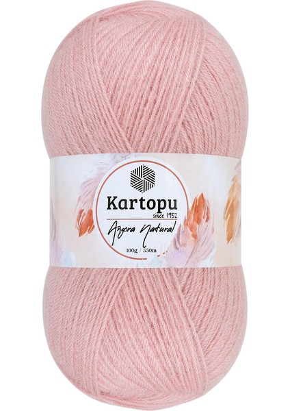 Angora Natural Pembe K780 Ince Yeleklik Yünlü Ip 100GR