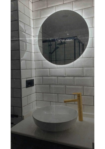 90 cm Beyaz Ledli Banyo Aynası Tuvalet Aynası