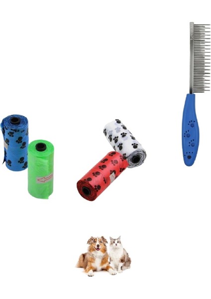 2li Set Kedi Köpek Kaka Poşeti Dışkı Poşeti 4 Rulo ve Catit Kedi Kaşınma Aparatı