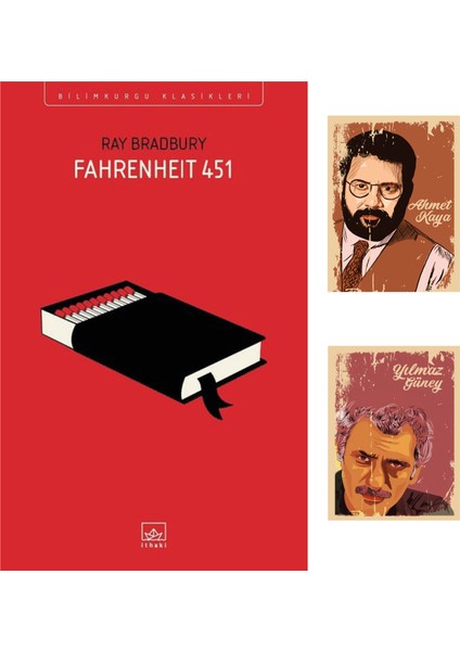 Fahrenheit 451 - Ray Bradbury - Ithaki Yayınları - Roman Seti - Yılmaz Güney Ahmet Kaya Not Defterli