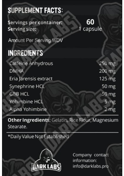 Adrenaline 60 Capsul fiyatları