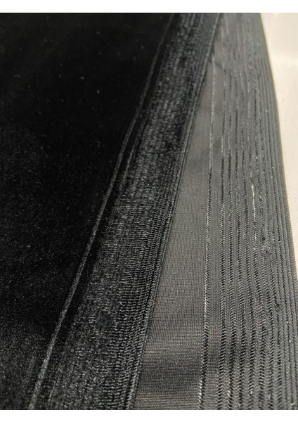 Siyah İthal Kadife Kumaş Çift En Metrelik modelleri
