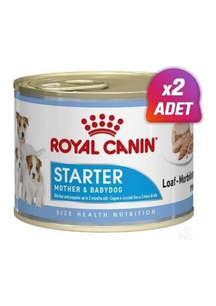 2 Adet Starter Mousse Konserve Yavru Köpek Maması 195 gr