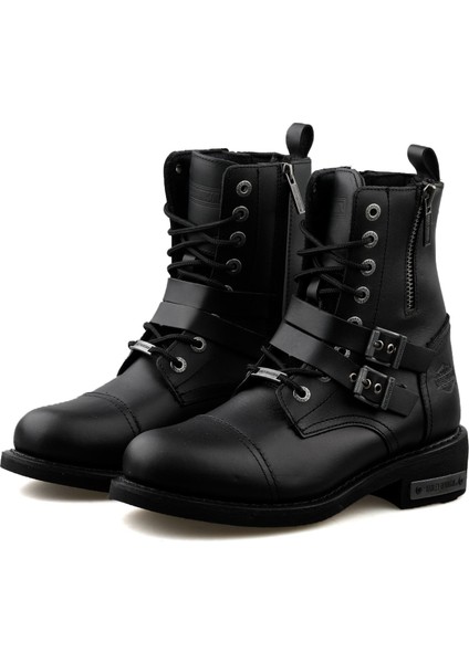 025M100719 Black Deri Austin Erkek Günlük Bot 025M100719-BLACK-DERI-AUSTIN Siyah modelleri