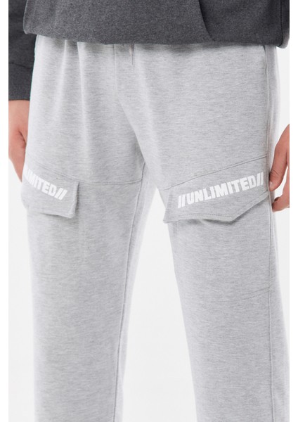 Baskılı Beli Lastikli Jogger Eşofman Altı fırsatları