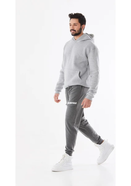 Baskılı Beli Lastikli Jogger Eşofman Altı