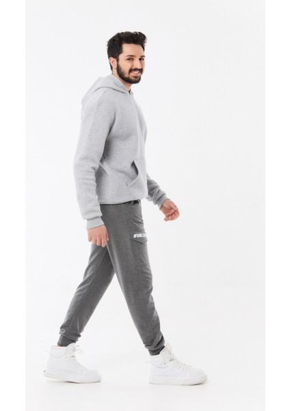 Baskılı Beli Lastikli Jogger Eşofman Altı