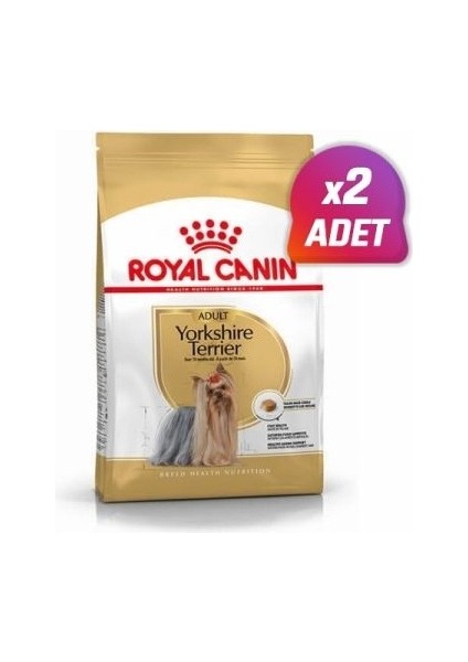 2 Adet Yorkshire Terrier Adult Yetişkin Köpek Maması 1,5 kg