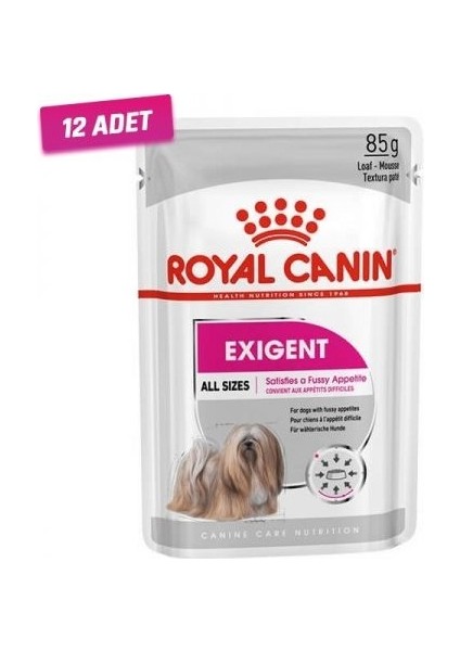 12 Adet Exigent Pouch Konserve Köpek Maması 85 gr