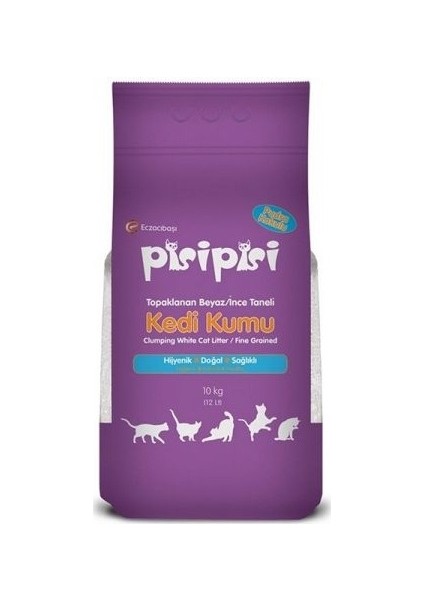 Pudralı Topaklanan Bentonit Kedi Kumu Ince 10 kg