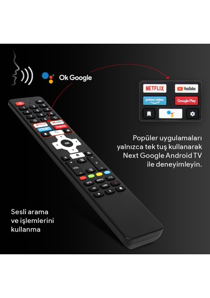 YE-58020GFSG5 58" 147 Ekran Uydu Alıcılı 4K Ultra HD Smart LED TV