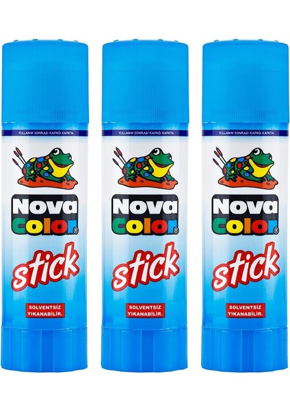 Stick Yapıştırıcı Nova Color Katı Yapıştırıcı 10 gr 3 Adet