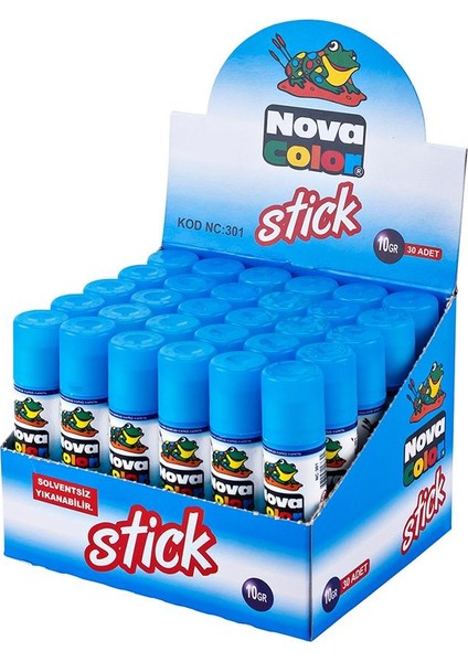 Stick Yapıştırıcı Nova Color Katı Yapıştırıcı 10 gr 3 Adet