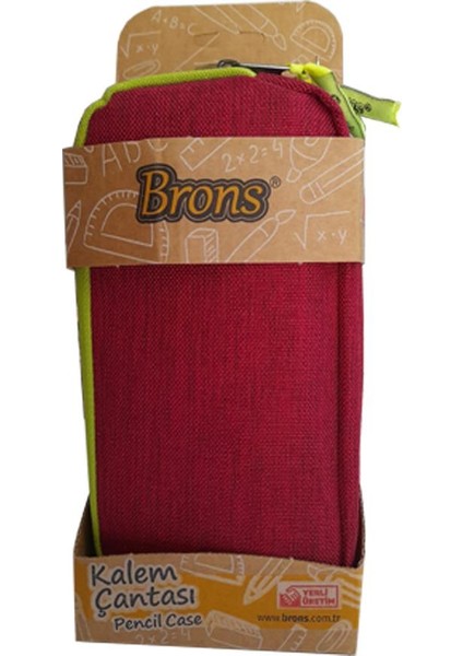 Kalemlik Çift Gözlü 1 Adet Bordo Yeşil Brons Kalemlik