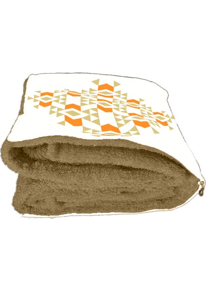 Etnik Motif Desenli Opsiyonel Battaniyeli Yastık 38 x 38 cm