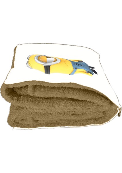 Minyonlar Desenli Opsiyonel Battaniyeli Yastık 38 x 38 cm fiyatları