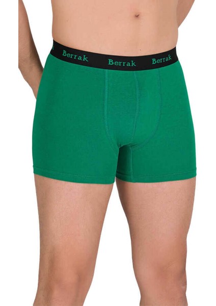 3 Adet Erkek 440676 Modal Likralı Esnek Erkek Boxer Yeşil