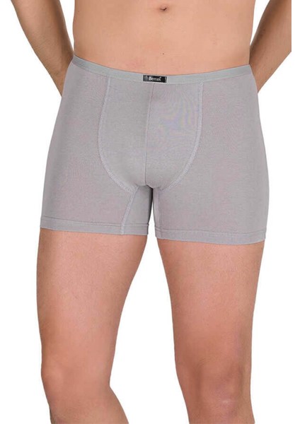 3 Adet Erkek 440688 Düz Modal Boxer Gri
