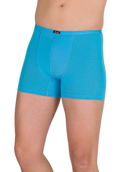 3 Adet Erkek 440688 Düz Modal Boxer Turkuaz