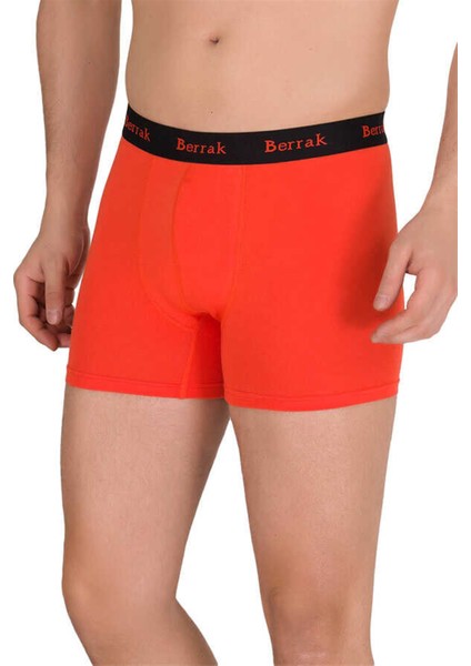 Erkek 440676 Modal Likralı Esnek Boxer Oranj Neon