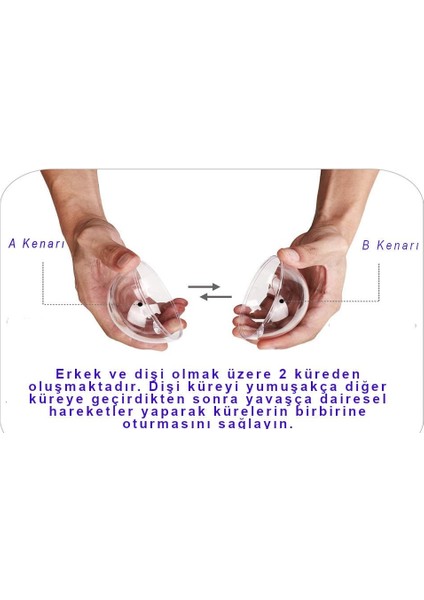 Şeffaf Mika Küre - 3 Adet Asılabilir Plastik Top - 8 cm