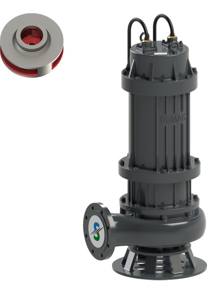 Sdtk300/6 Foseptik Dalgıç Pompa Trifaze (380v) 30hp