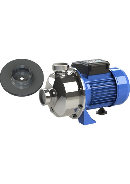 Smınox/K-100-S Sıcak Su Paslanmaz Santrifüj Pompa Kapalı Fan 90 Derece Monofaze (220v) 1hp