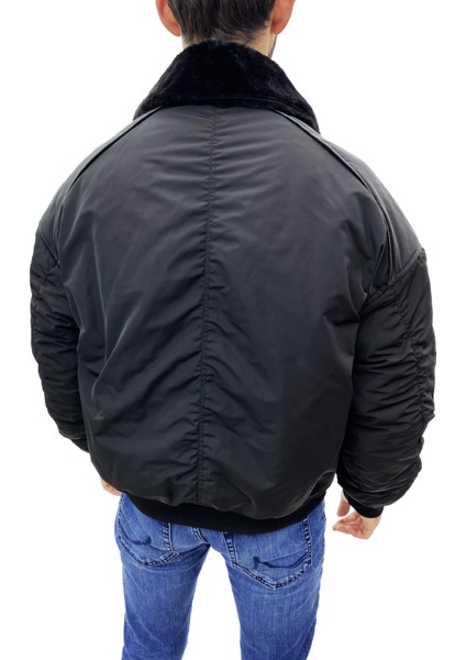 Yakası Kürk Detay Şişme Mont modelleri