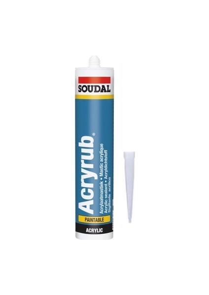 Silikonize Mastik Soudal 500GR Siyah