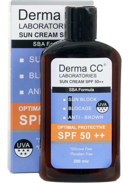 Derma cc Güneş Kremi SPF50 ( Plus Plus ) 200ML - Sun Block - Antı Brown - Blocage