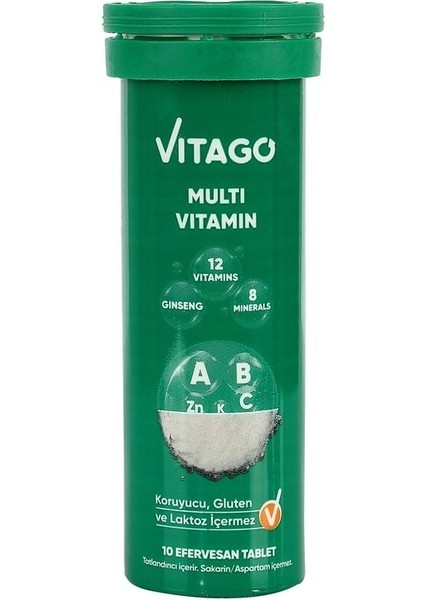 Vitamin Multivit 10lu Tablet fiyatları