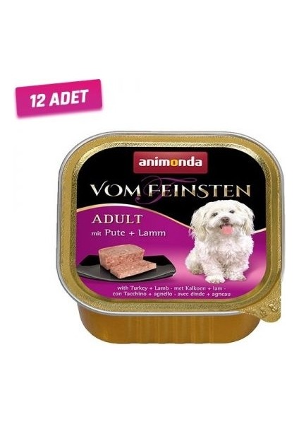 12 Adet - Animonda Hindi ve Kuzu Etli Köpek Konservesi 150 gr