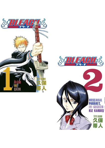 Bleach 1 ve 2. Ciltler Manga Seti