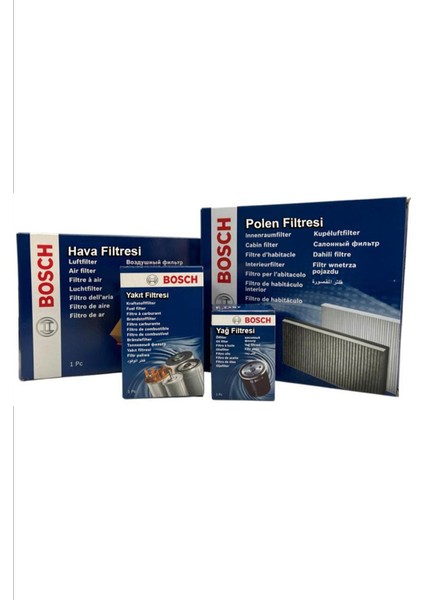 Hyundai İX35 2.0 Crdı Bosch Filtre Bakım Seti 2010-2015|HAVA+YAĞ+YAKIT+STANDART Polen