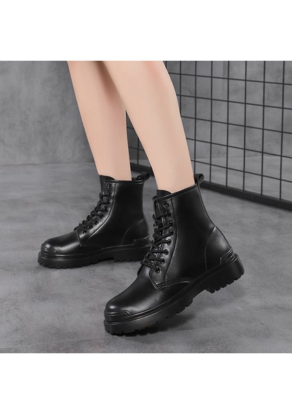 BH14hZD2113 Siyah Kadın Botlar Martin Botları Motosiklet Botları Kaymaz ve Aşınma Direnci Gündelik Ayakkabılar (Yurt Dışından) modelleri