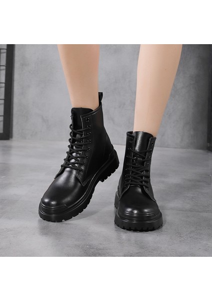 BH14hZD2113 Siyah Kadın Botlar Martin Botları Motosiklet Botları Kaymaz ve Aşınma Direnci Gündelik Ayakkabılar (Yurt Dışından) fırsatları