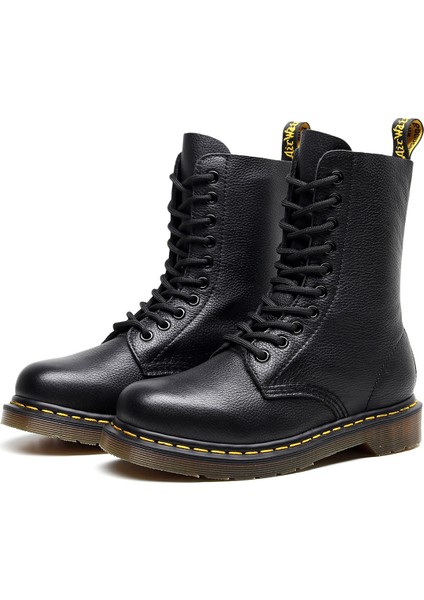 BH14H9045 Siyah Kadın Botlar Martin Botları Motosiklet Botları Kaymaz ve Aşınma Direnci Gündelik Ayakkabılar (Yurt Dışından) modelleri