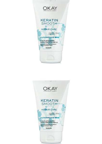 Keratin Smooth 2'li Durulunmaz Krem 100 ml