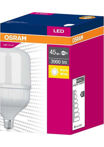 LED E27 45W/3900LM Işık