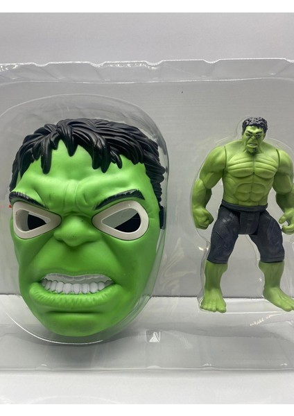 Figür ve Maske Set Yeni Model Hulk Oyuncak Figür Işıklı Maske - Tuka