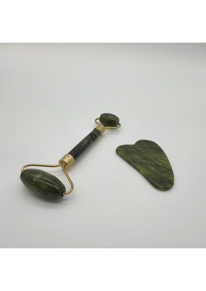Yeşim Taşı Gua Sha Yüz Masaj Seti