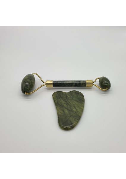 Yeşim Taşı Gua Sha Yüz Masaj Seti modelleri