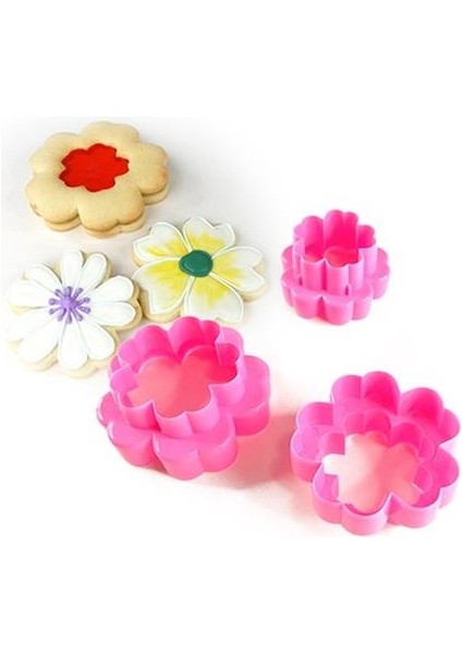 Kopat Çiçek Çift Taraflı Kesici 3 Lü