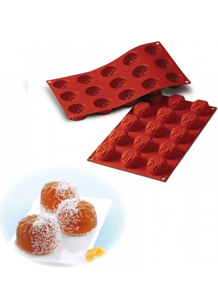 Silikon 15Lİ Mini Papatya Kek Kal.