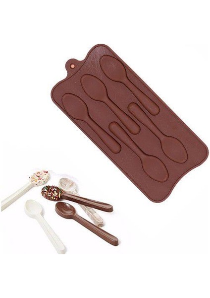 Silikon Çikolata Kalıbı Kaşık