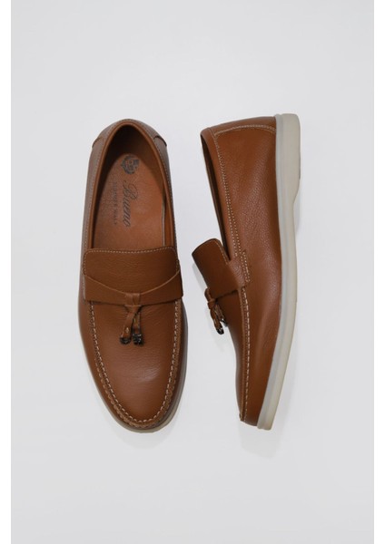 Taba Flotter Deri Erkek Klasik Ayakkabı