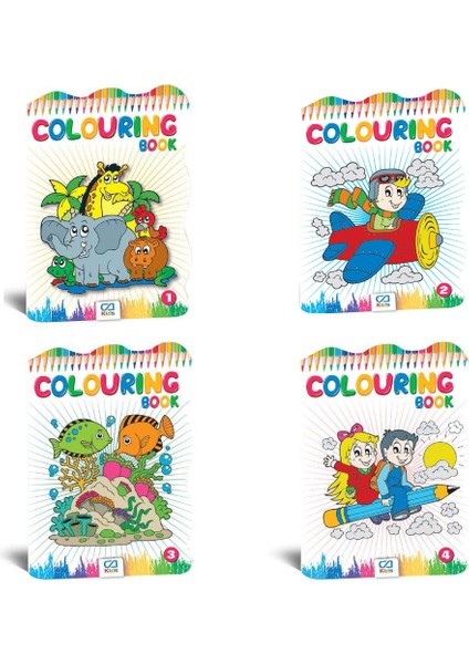 Colourıng Book Boyama Kitabı Seti (Ciltli)