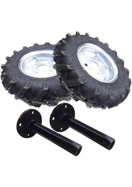 Çapa Makinası Teker Takımı 4.00 x 80 27 mm Sabit Aks