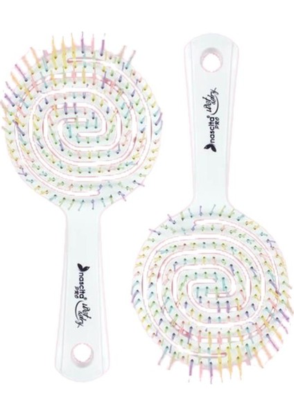 Üç Boyutlu Saç Fırçası Beyaz x 2